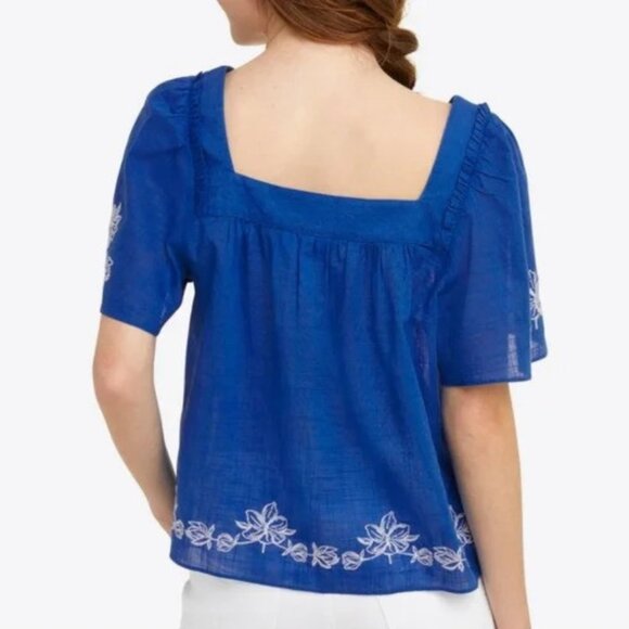 Draper James Maren Top in Embroidered Floral - Picture 2 of 10